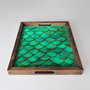 Aberto Design REF010 Bandeja de Madera Maciza 48x38x4 cm Elegancia Atemporal para el Hogar